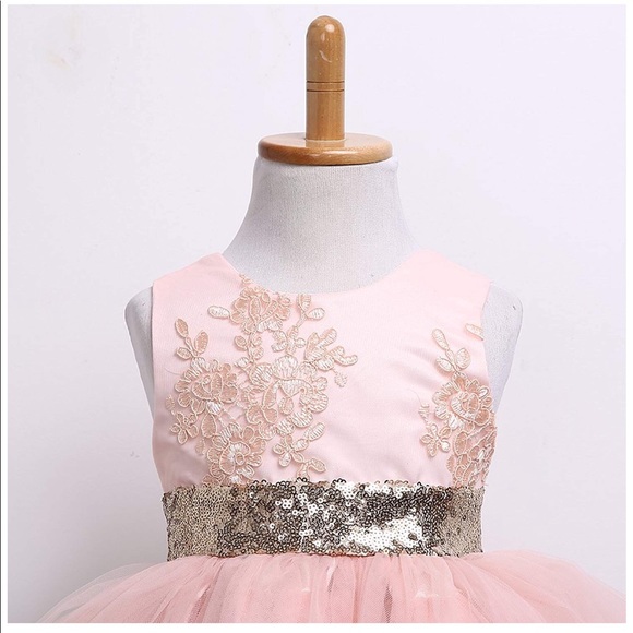 Toddler floral sleeveless princess dress gown - Picture 4 of 8